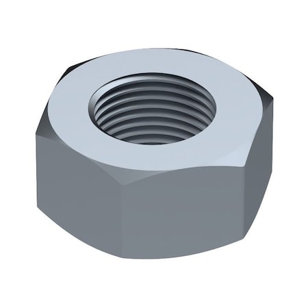 Huyett Hex Nut, 1/4-20, Steel, Zinc Clear Trivalent, 0.187 in Ht NUTH04-0250-0187S3